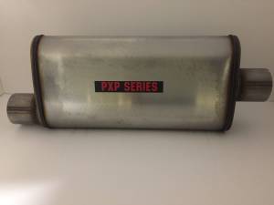 ProlineXtreme Performance Highway and Off Road - PXP1800 Series-3"id in 3"id out offset center 4"X9" oval 18" body 24" overall Universal muffler #PXP1259