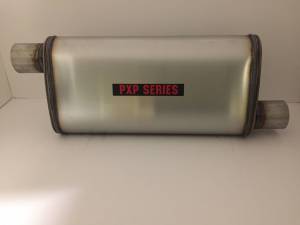 ProlineXtreme Performance Highway and Off Road - PXP1800 Series-2.25"id 2.25"id out offset offset 4"X9" oval 18" body 24" overall universal muffler #PXP1265