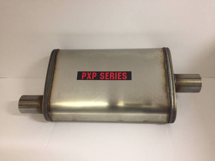ProlineXtreme Performance Highway and Off Road - PXP1400 Series-2"id in 2"id out offset/center 4"X9" oval 14" body 20" overall universal muffler #PXP1224