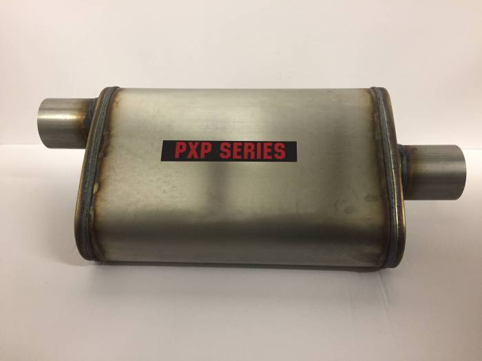 ProlineXtreme Performance Highway and Off Road - PXP1400 Series-2.25"id in 2.25"id out offset/center 4"X9" oval 14" body 20" overall universal muffler #PXP1225