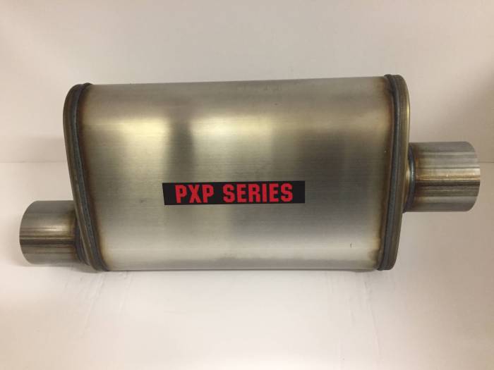 ProlineXtreme Performance Highway and Off Road - PXP1400 Series-3"id in 3"id out offset/center 4"X9" oval 14" body 20" overall universal muffler #PXP1229