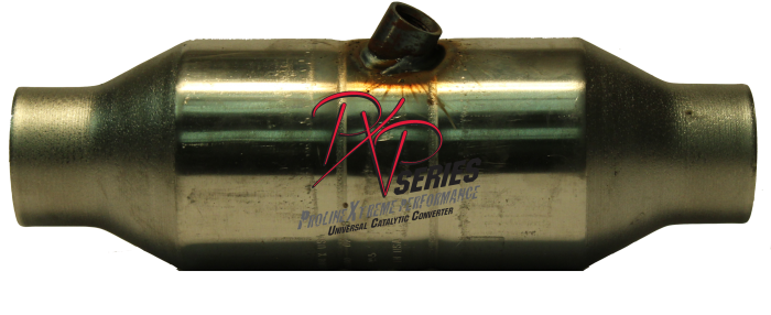 Catalytic Converters - Catalytic Converter  21/2"id X 4"RD X 13"LONG 5.9L  6000LB   ANGLED CENTER 02 PORT PXP1455250