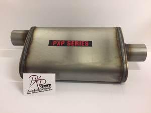 ProlineXtreme Performance Highway and Off Road - PXP1400 Series-2.25"id in 2.25"id out offset/center 4"X9" oval 14" body 20" overall universal muffler #PXP1225 - Image 2