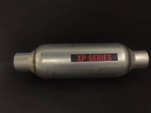 Mufflers - XtremePower Chamber  - XtremePower Chamber Highway and Street Performance - XP200 series- 5" ROUND 2"ID INLET/OUTLET 13" BODY 19.5"OAL #XP200
