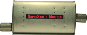 SuperStreet Muffler 2.50"id offset/center 4X9X18"body 25"OAL Part#:IM119