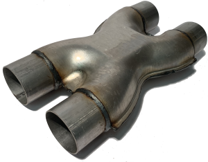 Exhaust - X&Y Pipes - X2141 - 2.25"id x 2.25"id x 12" fully welded aluminized
